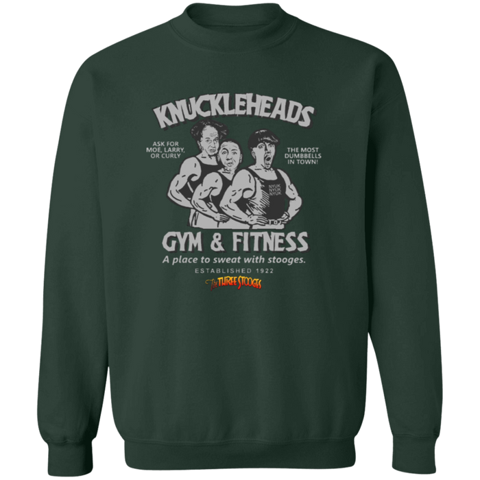 Three Stooges Knuckleheads Gym & Fitness Crewneck Sweatshirt