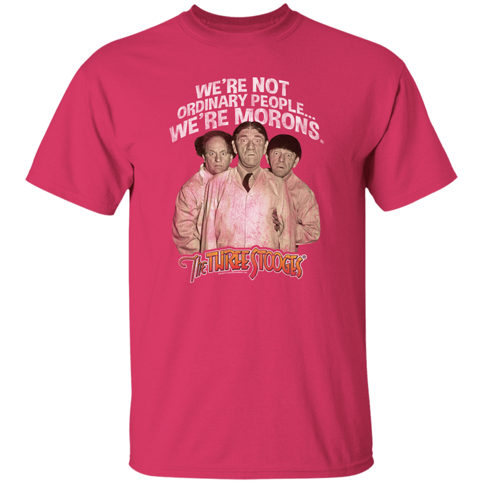 Three Stooges We're Not Ordinary People...We're Morons T-Shirt