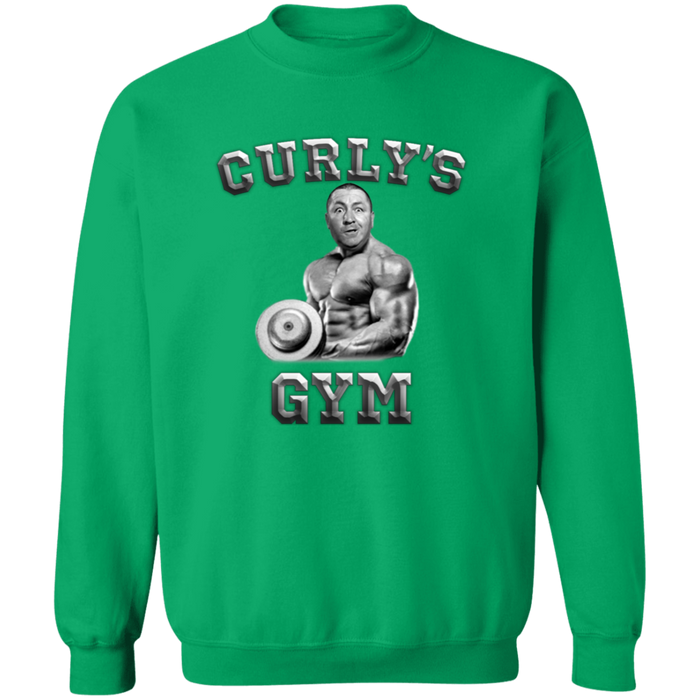 Three Stooges Curly's Gym Crewneck Pullover Sweatshirt