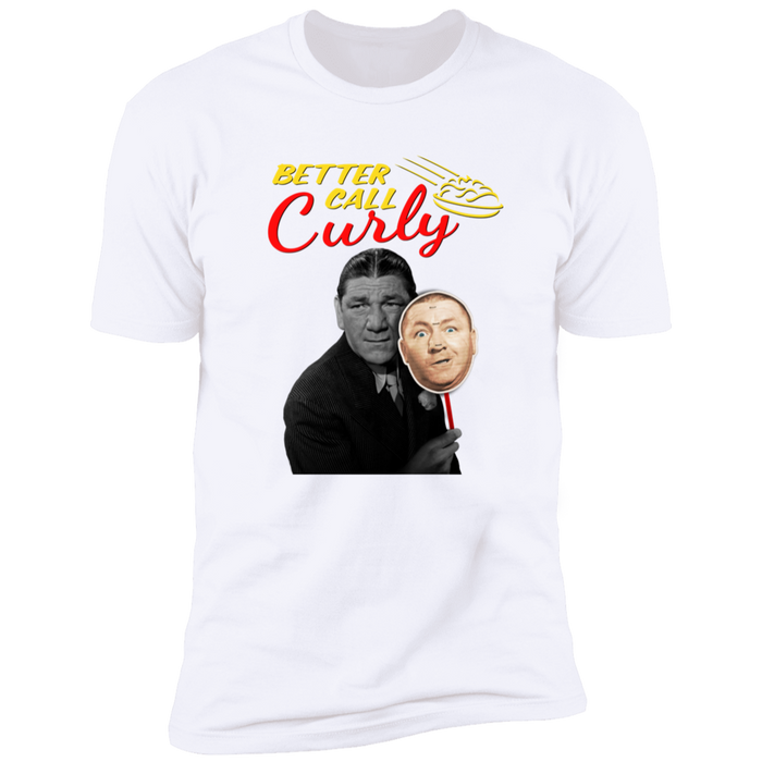 Three Stooges Better Call Curly W/ Shemp Premium Short Sleeve Tee-2