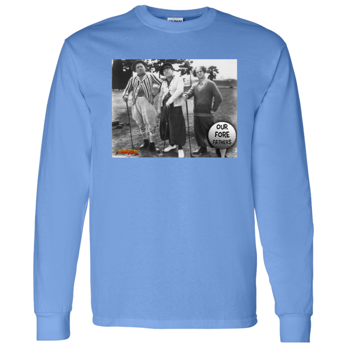 Three Stooges Golf Fore Fathers Long Sleeve T Shirt