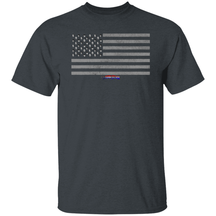 Three Stooges American Flag Heads Design T-Shirt