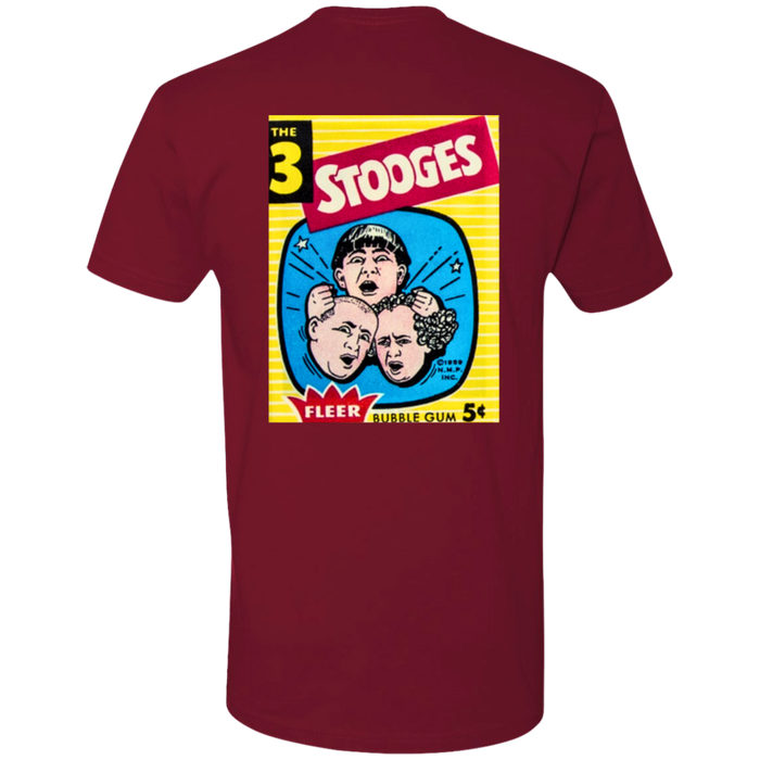 Three Stooges 1959 Fleer Trading Card Premium T-Shirt - Front And Back Design