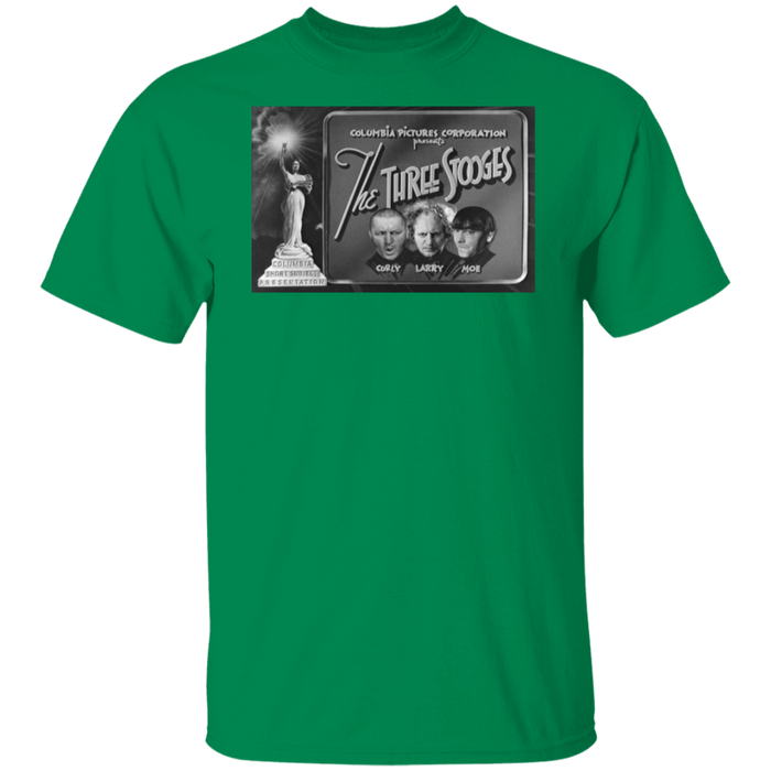 Three Stooges Columbia Pictures Full Logo Credits T Shirt