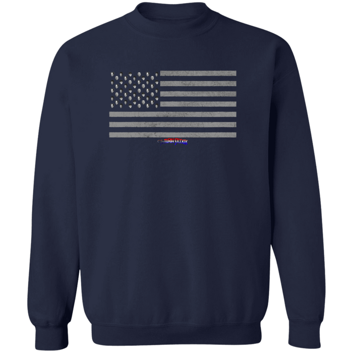 Three Stooges American Flag Heads Design Sweatshirt