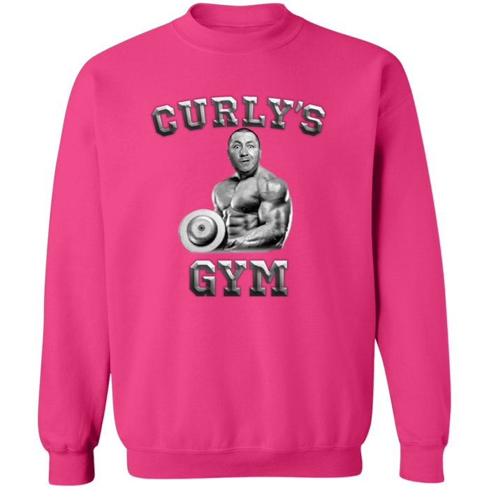 Three Stooges Curly's Gym Crewneck Pullover Sweatshirt