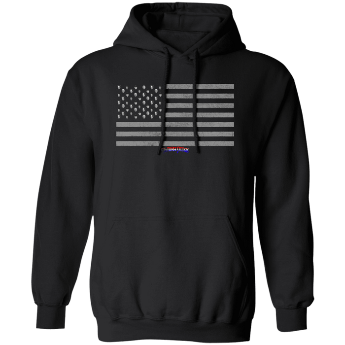 Three Stooges American Flag Heads Design Hoodie
