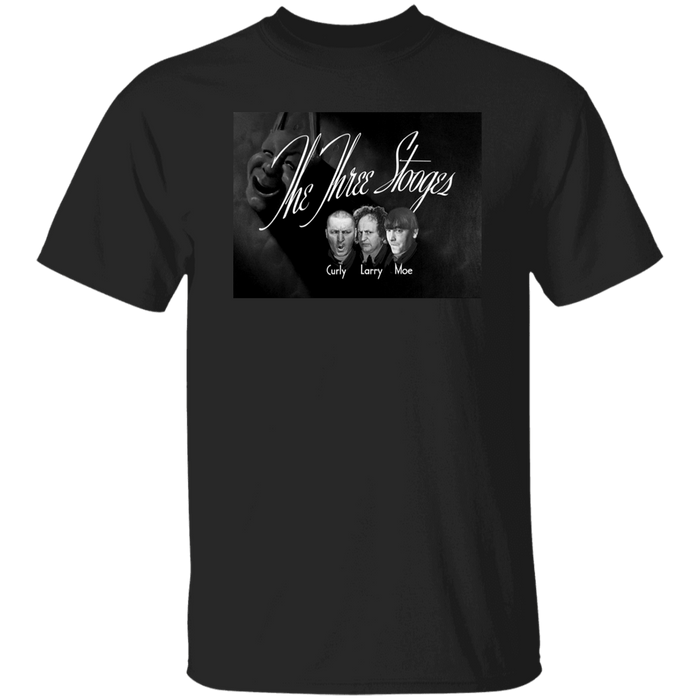 Three Stooges Alternative Opening Credits With Theater Face T-Shirt