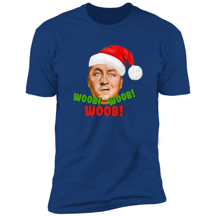 Three Stooges Curly Christmas Woob Premium Short Sleeve T-Shirt