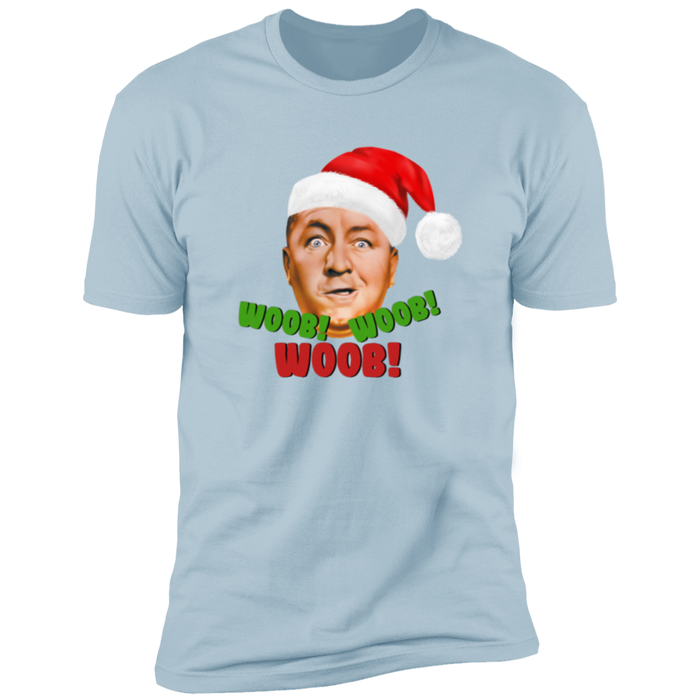 Three Stooges Curly Christmas Woob Premium Short Sleeve T-Shirt