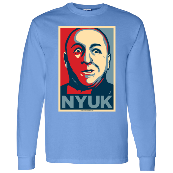 Three Stooges NYUK Curly Abstract Long Sleeve T Shirt