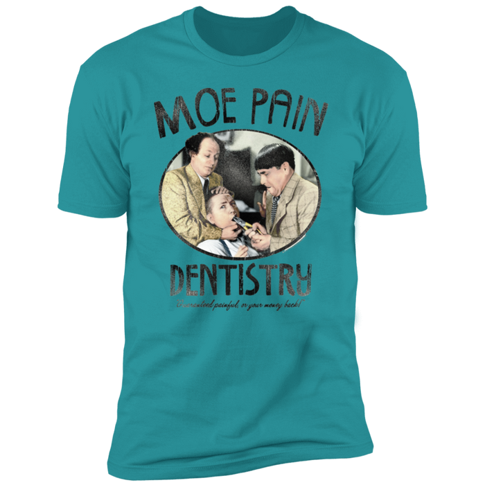 Three Stooges Moe Pain Dentistry Premium Short Sleeve T-Shirt