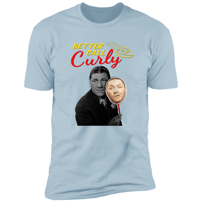 Three Stooges Better Call Curly W/ Shemp Premium Short Sleeve Tee-2