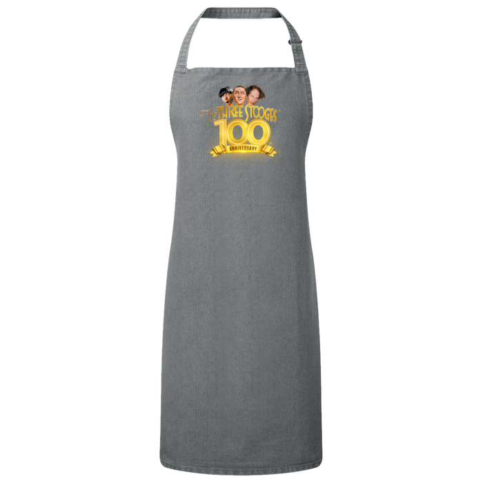 Three Stooges 100th Anniversary Sustainable Unisex Bib Apron