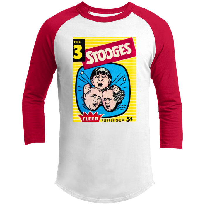 Three Stooges 1959 Fleer Trading Card 3/4 Raglan Sleeve Shirt