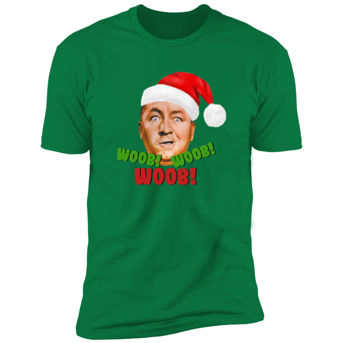 Three Stooges Curly Christmas Woob Premium Short Sleeve T-Shirt