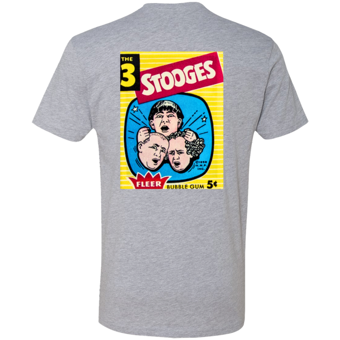 Three Stooges 1959 Fleer Trading Card Premium T-Shirt - Front And Back Design