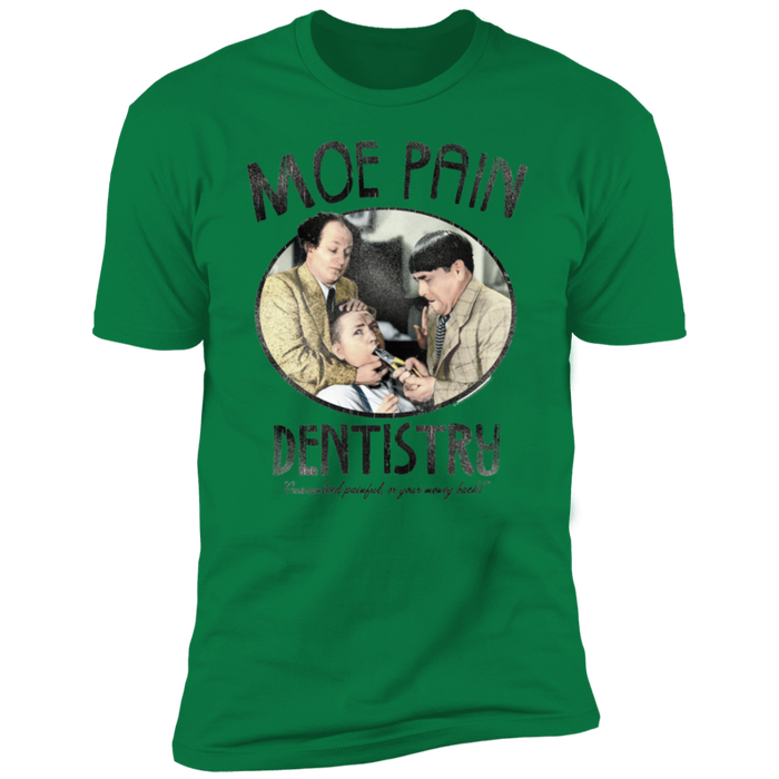 Three Stooges Moe Pain Dentistry Premium Short Sleeve T-Shirt