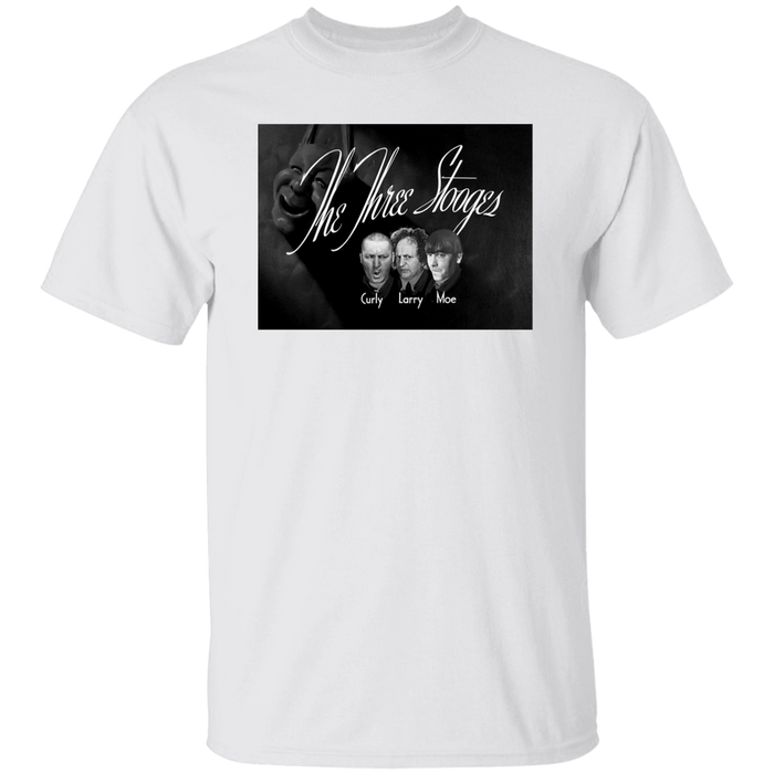 Three Stooges Alternative Opening Credits With Theater Face T-Shirt