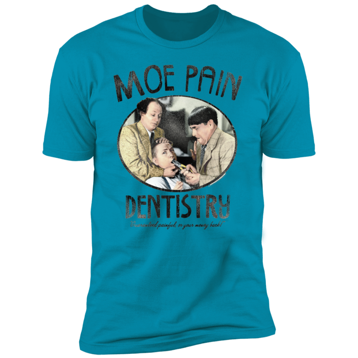 Three Stooges Moe Pain Dentistry Premium Short Sleeve T-Shirt