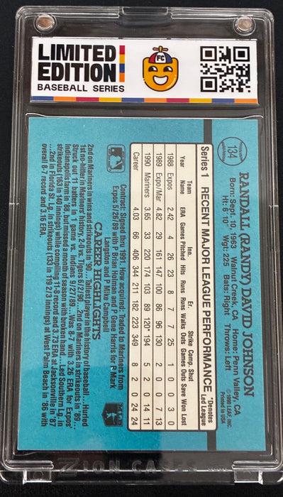 Funny Cardz - Randy Johnson - 1991 Donruss Leg Lift