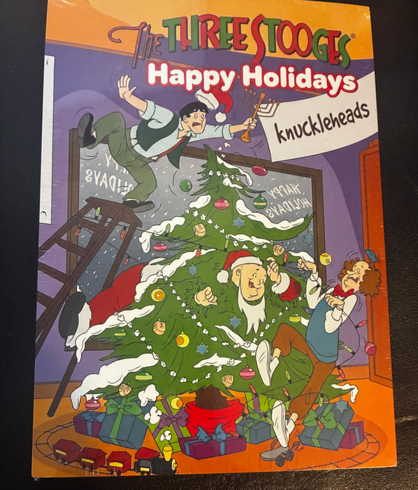 Three Stooges Comic Book Fun Cover 2026 Holiday Cards - Set of 25 w/envelopes