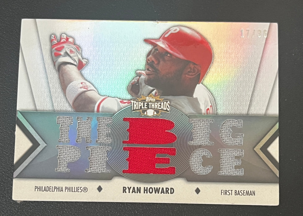 2012 Topps Triple Threads Relics TTR-137 Ryan Howard Triple Jersey 17/36