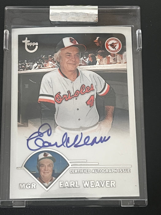 2003 Topps Retired Signature Edition Autographed Earl Weaver #TA-EW HOF