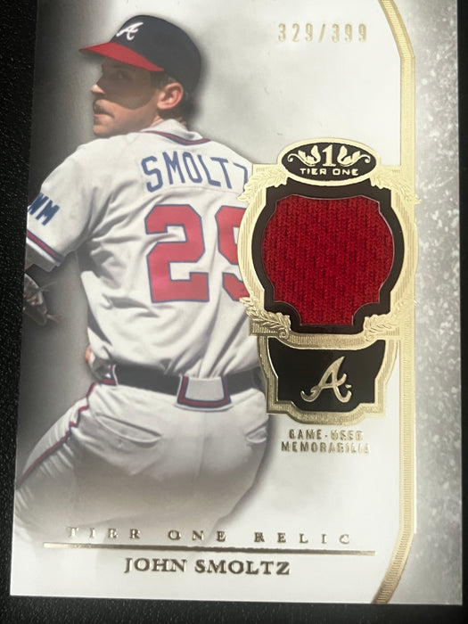 2013 Topps Tier One Relics John Smoltz #TOR-JS 329/399