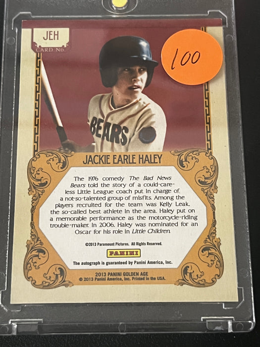 2013 Panini Golden Age Jackie Earle Haley Autograph Bad News Bears #JEH