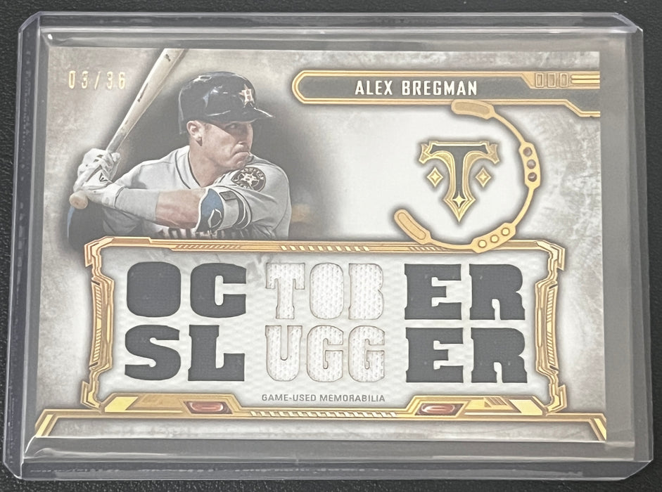 2020 Topps Triple Threads Alex Bregman GAME-USED RELIC Card #TTR-ABR2- 03/36