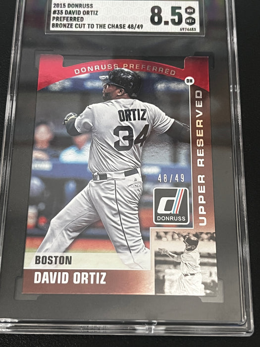 2015 Donruss Preferred Upper Reserved Cut to the Chase Bronze 48/49 David Ortiz