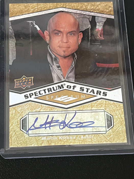 2009 Upper Deck Spectrum Spectrum of Stars Autographed Card #MK Martin Klebba
