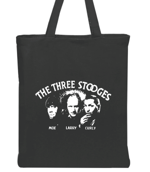 Three Stooges Opening Credits Black Lightweight Tote Bag