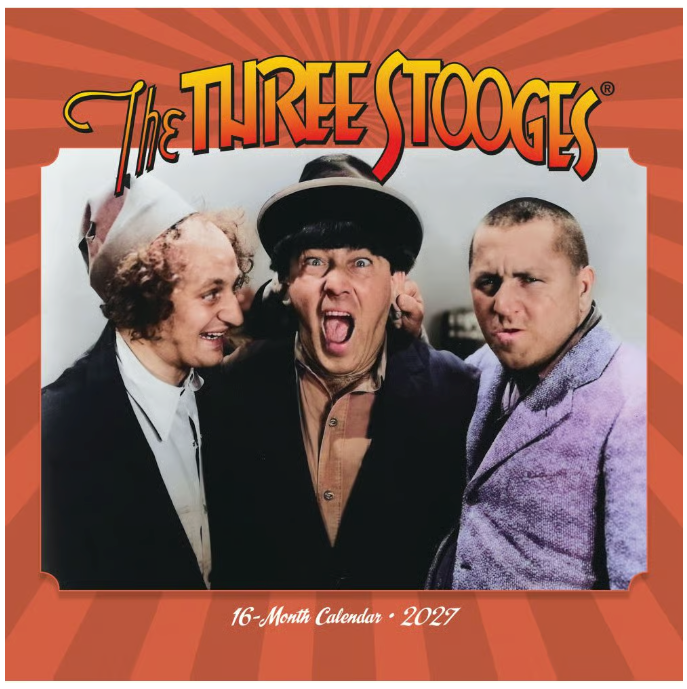 Three Stooges 2027 Wall Calendar - Ships 10/26