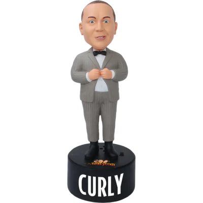 Three Stooges Talking Bobbleheads - Set Of 4 - Moe, Larry, Curly, Shemp - PRE SALE!