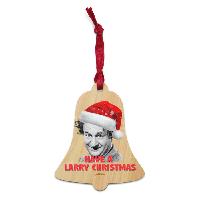 Three Stooges Have A Larry Christmas Wooden Ornament With Magnet