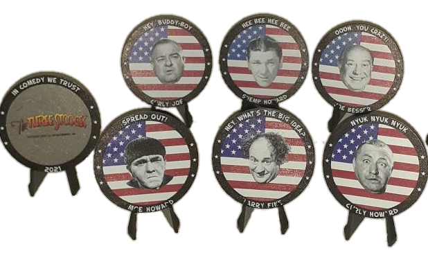 Three Stooges Collectible Coin Set!  All 6 Stooges!