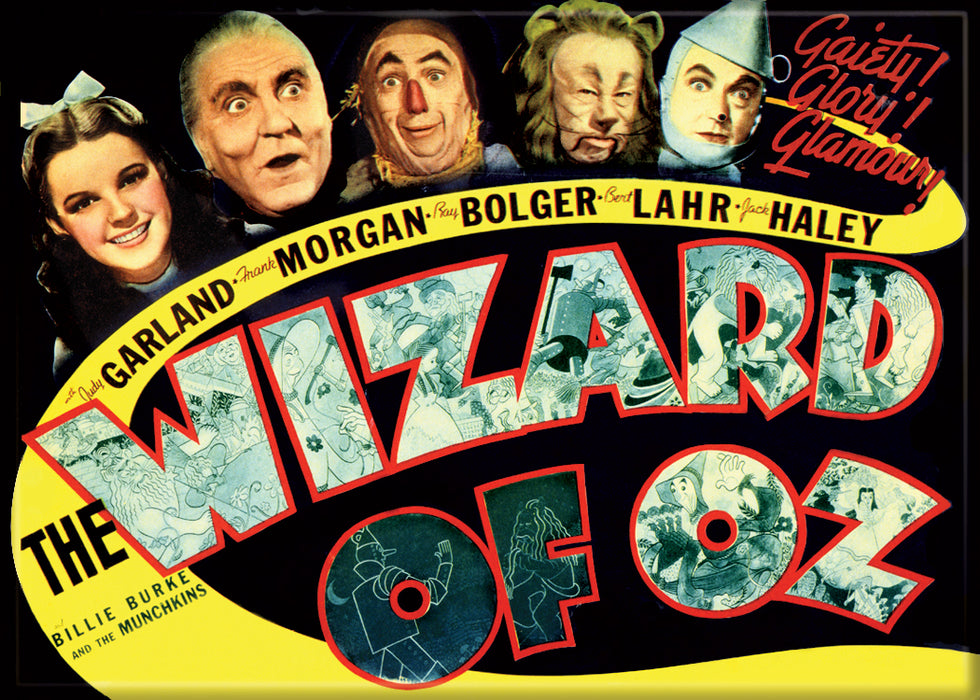 The Wizard Of Oz Cast 2.5" x 3.5" Magnet for Refrigerators