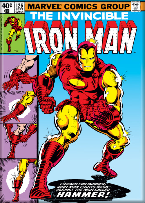 Iron Man Marvel Comic Book Cover 2.5" x 3.5" Magnet for Refrigerators