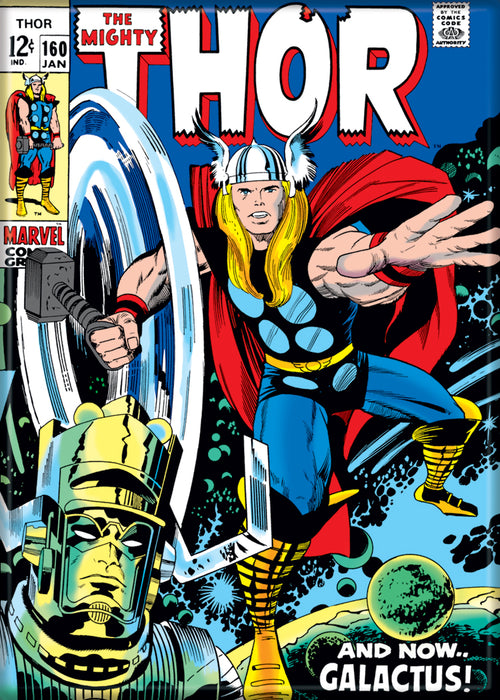 Thor Marvel Comic Cover 2.5" x 3.5" Magnet for Refrigerators