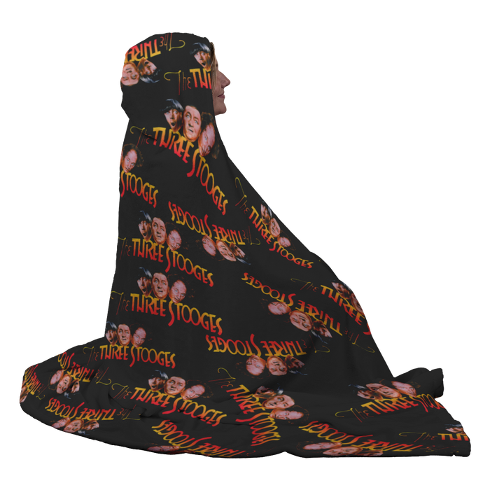 Three Stooges Hooded Sherpa Extra Large Blanket