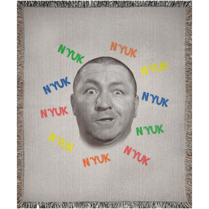 Three Stooges Retro Curly Woven Blanket