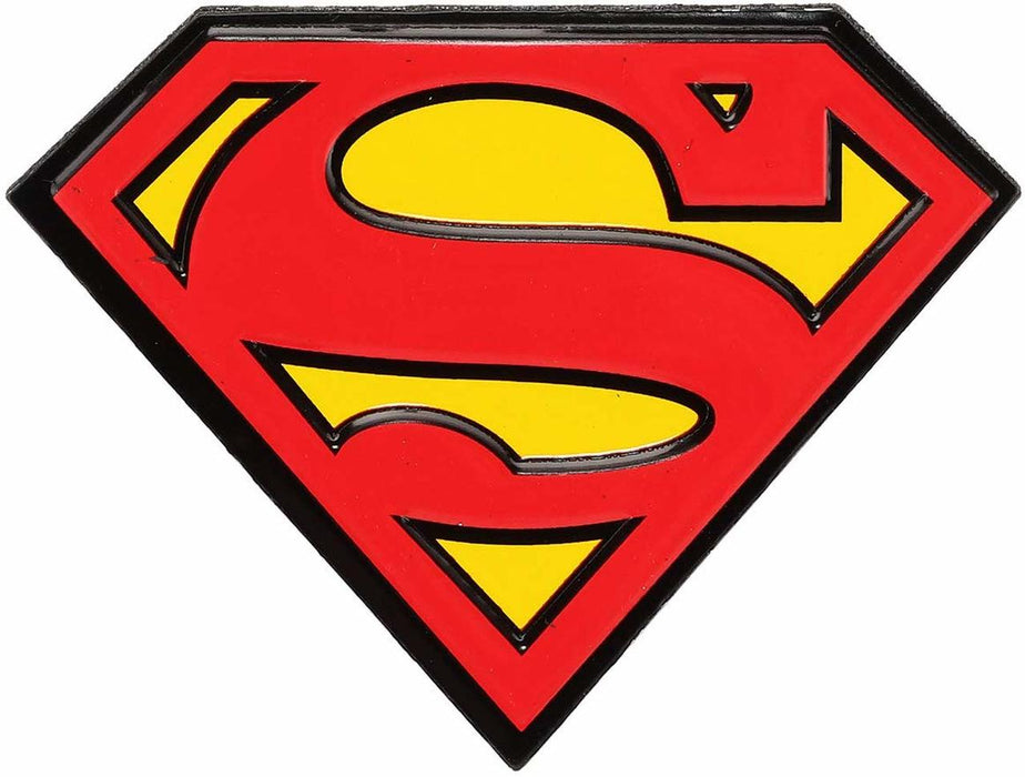 Superman Logo Embossed Tin Magnet