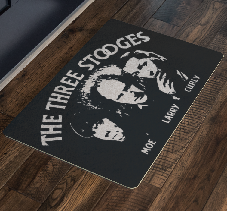 Three Stooges Opening Credits Logo Doormat