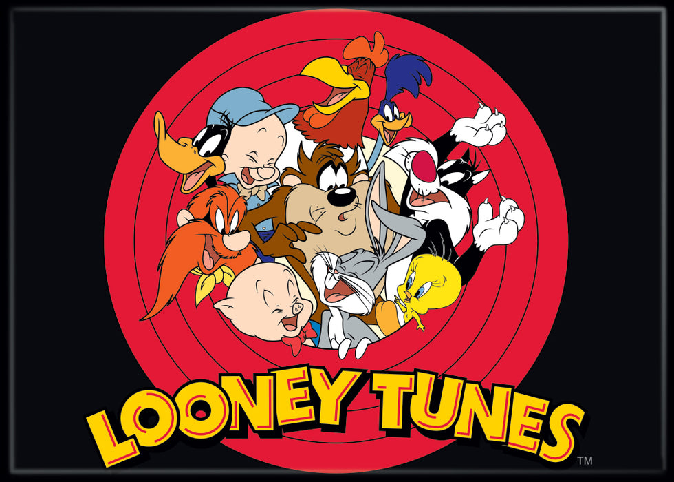 Looney Tunes Characters in The Circle 2.5" x 3.5" Magnet for Refrigerators