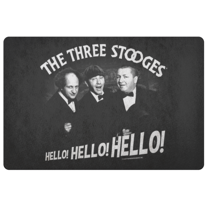 Three Stooges Classic Hello Doormat