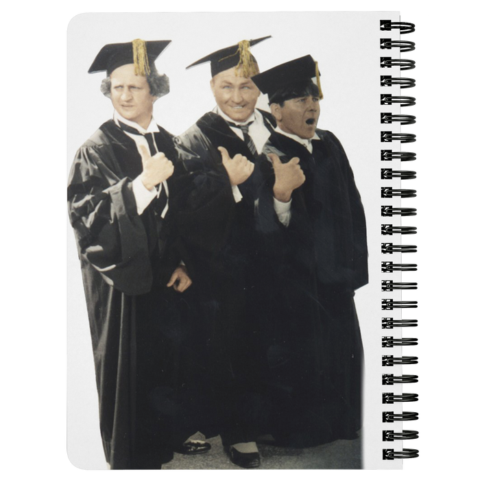 Three Stooges Spiral Notebook - Graduates