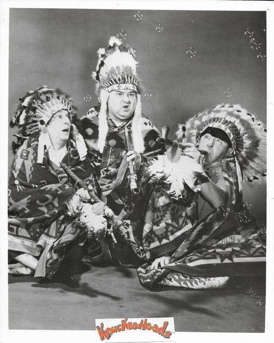 Three Stooges Original Glossy Promo Photo - Indians