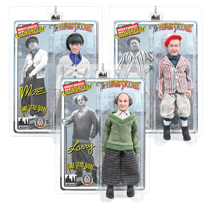 Three Stooges Action Figures 3 Pack Three Little Beers